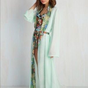 Long Poolside Chiffon Robe
